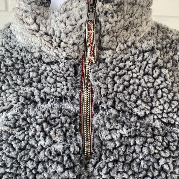 Cropped sherpa fleece quarter zip - Picture 2 of 2